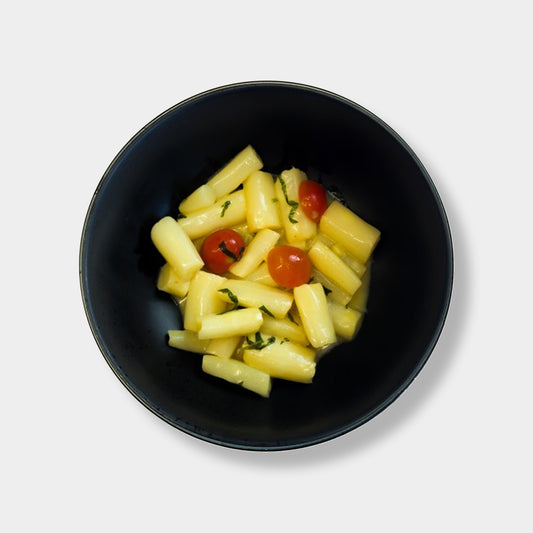 Spargelsalat mit Orangen-Basilikum-Vinaigrette